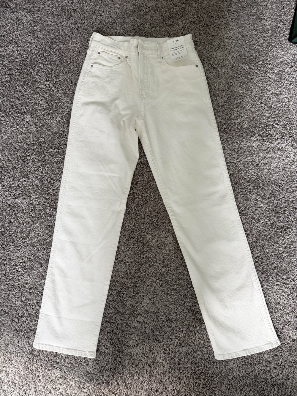 Madewell longline straight Jeans 26